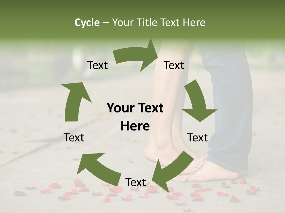 A Couple Standing Next To Each Other On A Sidewalk PowerPoint Template