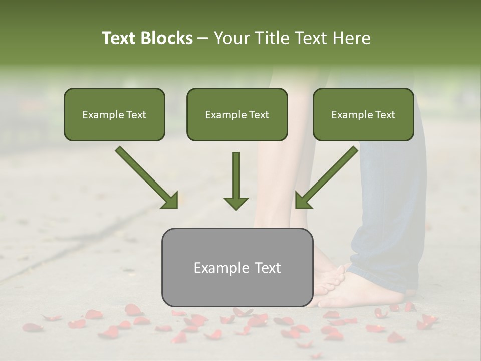 A Couple Standing Next To Each Other On A Sidewalk PowerPoint Template