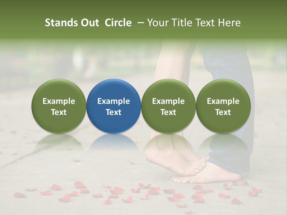 A Couple Standing Next To Each Other On A Sidewalk PowerPoint Template