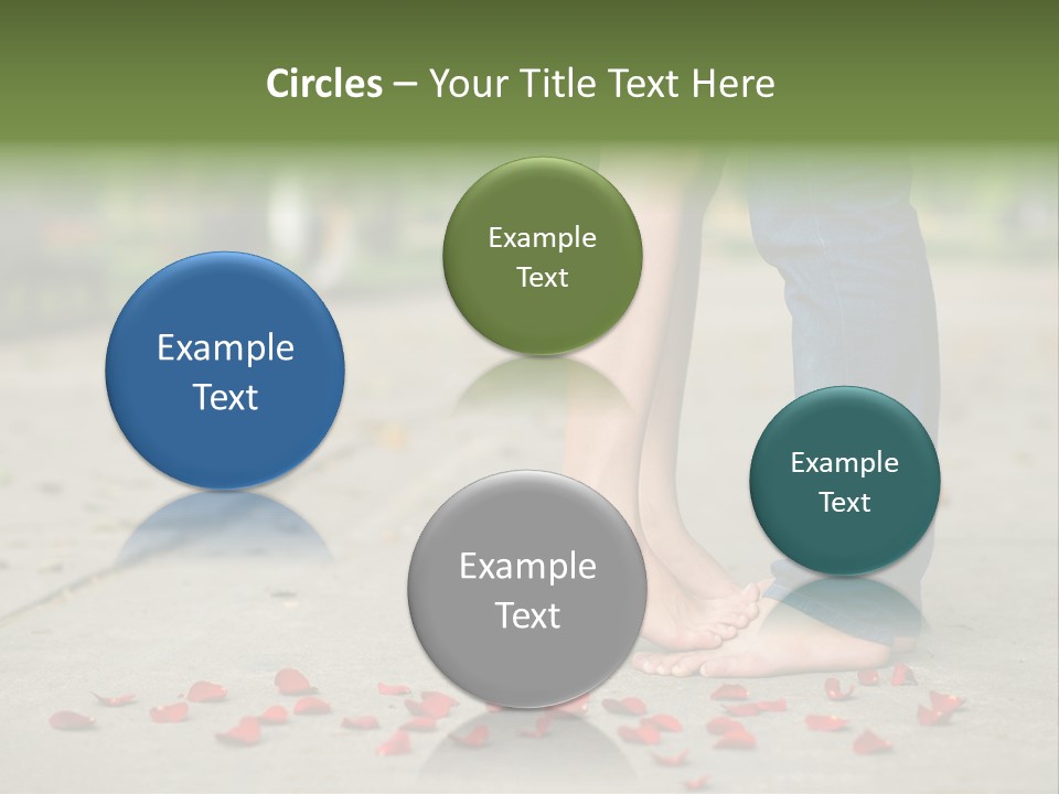 A Couple Standing Next To Each Other On A Sidewalk PowerPoint Template