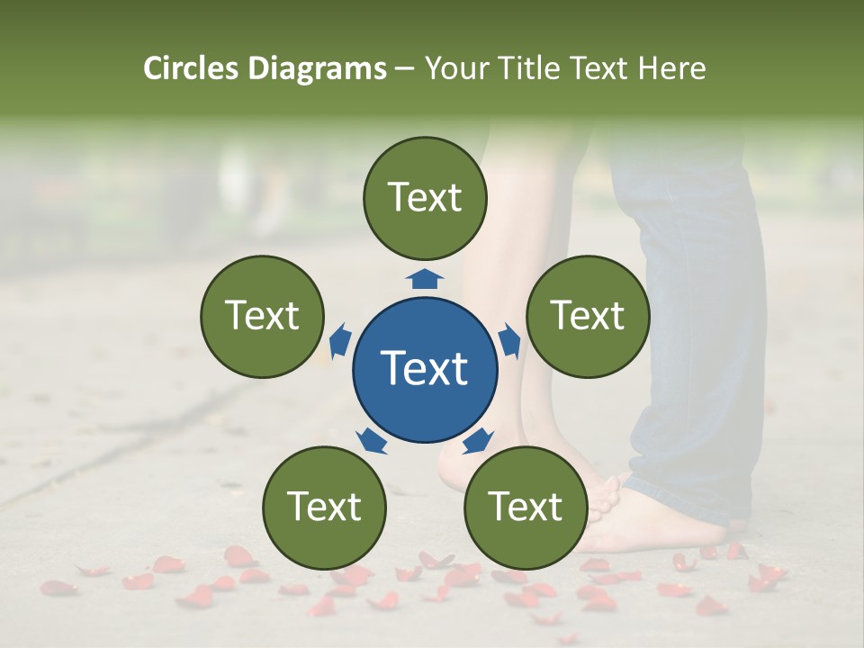 A Couple Standing Next To Each Other On A Sidewalk PowerPoint Template