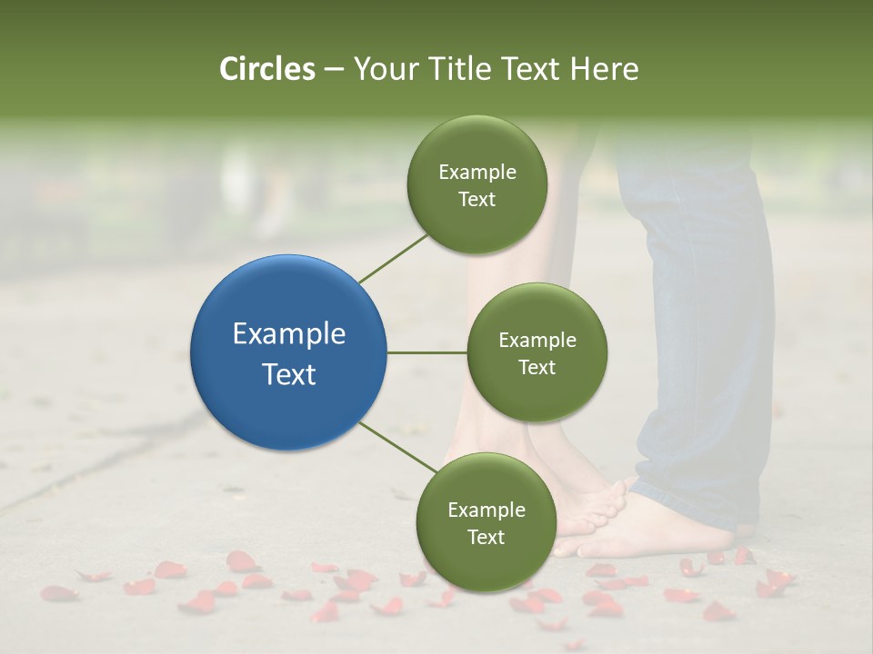 A Couple Standing Next To Each Other On A Sidewalk PowerPoint Template