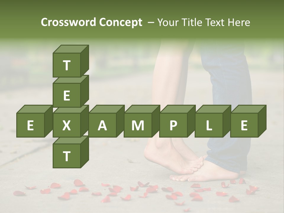 A Couple Standing Next To Each Other On A Sidewalk PowerPoint Template