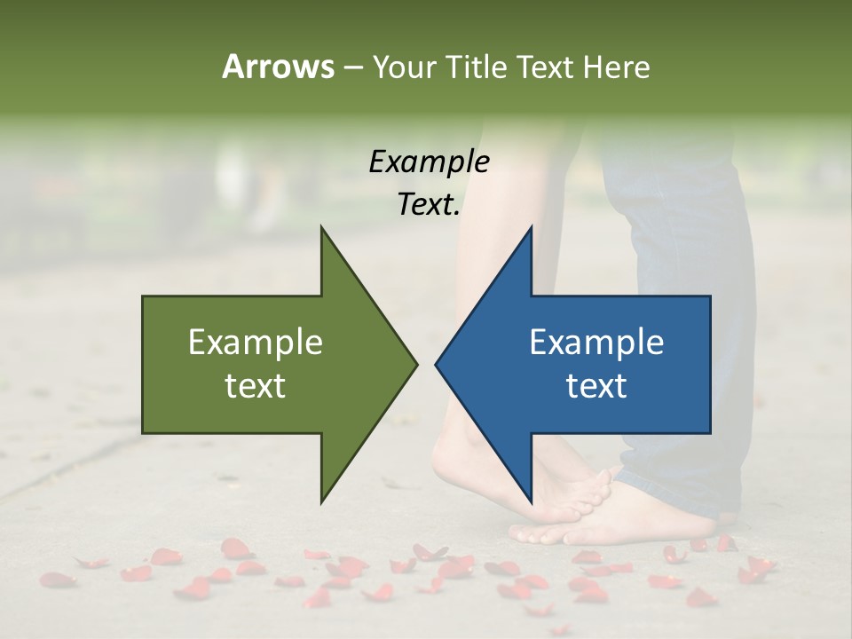 A Couple Standing Next To Each Other On A Sidewalk PowerPoint Template