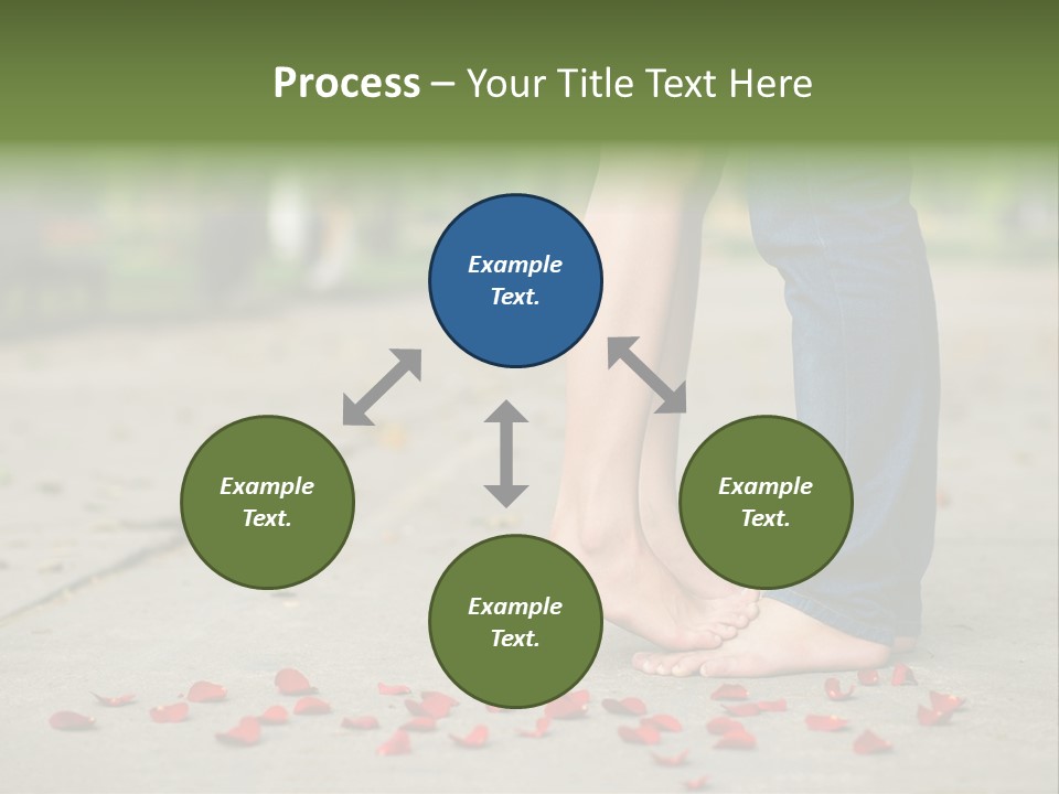 A Couple Standing Next To Each Other On A Sidewalk PowerPoint Template