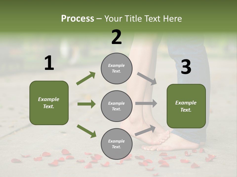 A Couple Standing Next To Each Other On A Sidewalk PowerPoint Template