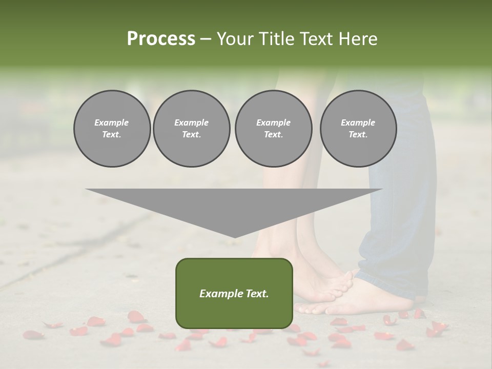 A Couple Standing Next To Each Other On A Sidewalk PowerPoint Template