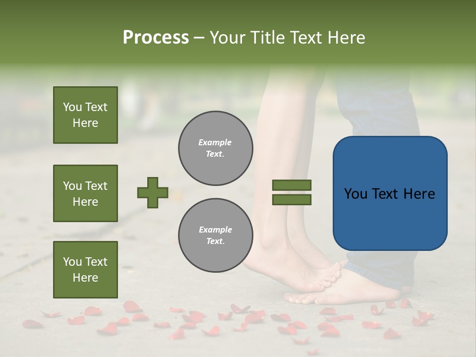 A Couple Standing Next To Each Other On A Sidewalk PowerPoint Template