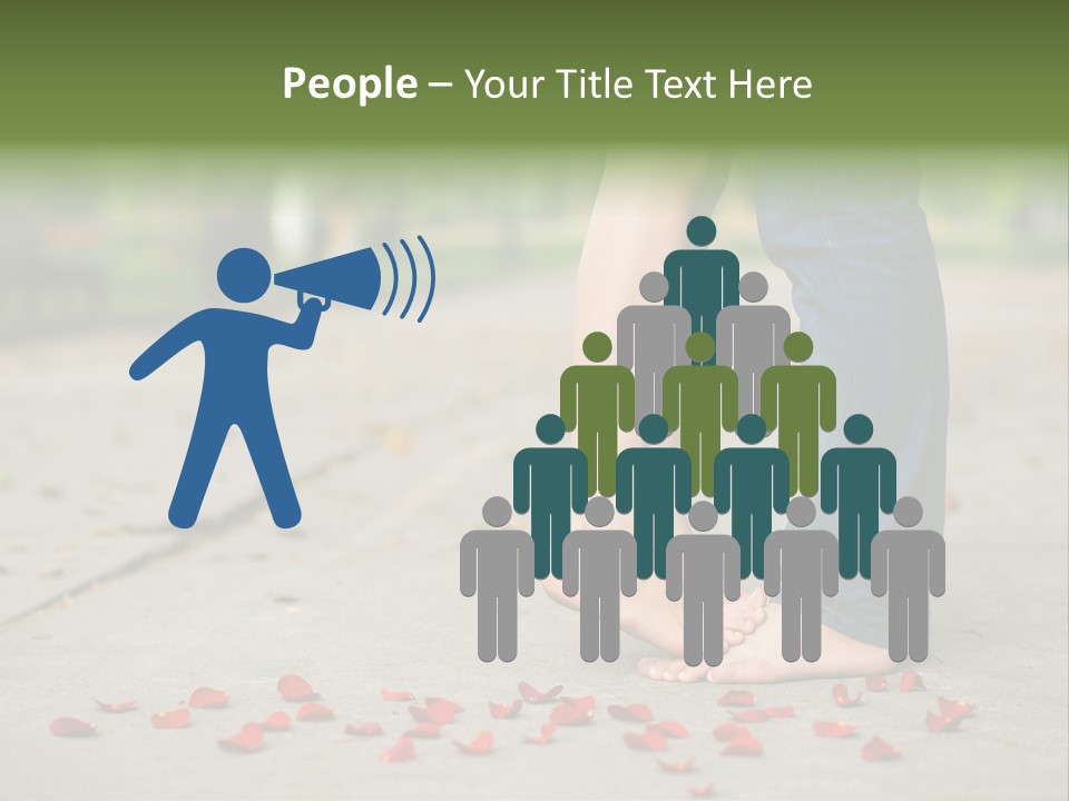 A Couple Standing Next To Each Other On A Sidewalk PowerPoint Template