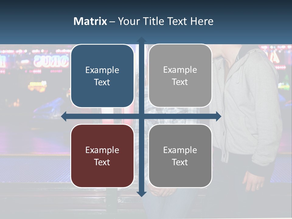A Man And A Woman Standing Next To Each Other PowerPoint Template