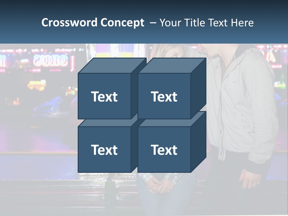 A Man And A Woman Standing Next To Each Other PowerPoint Template