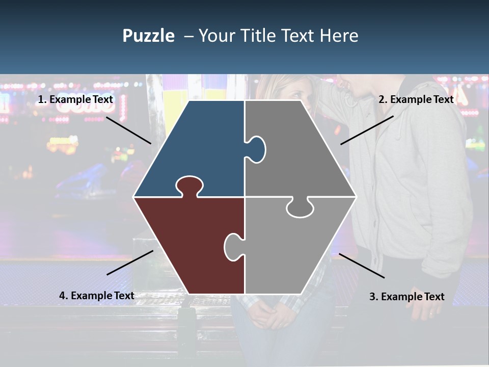 A Man And A Woman Standing Next To Each Other PowerPoint Template