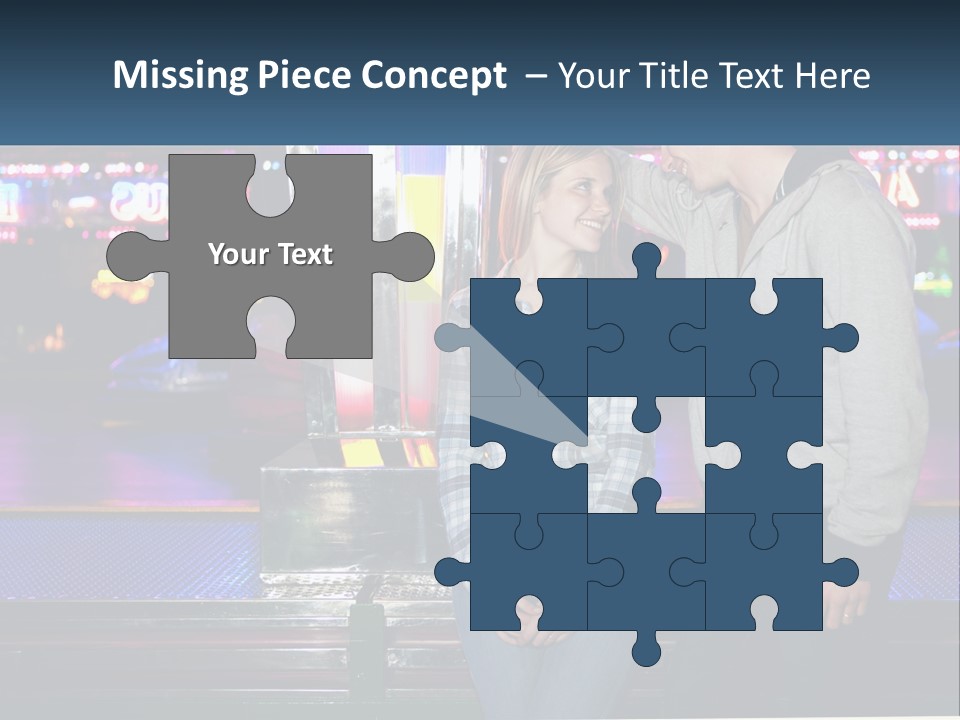 A Man And A Woman Standing Next To Each Other PowerPoint Template