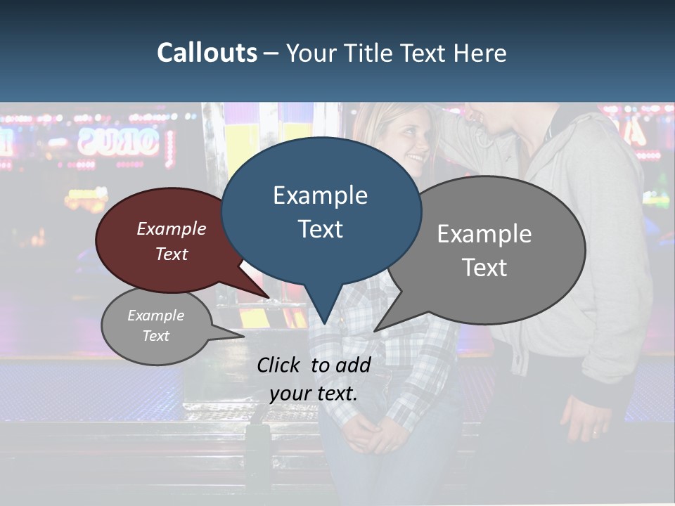 A Man And A Woman Standing Next To Each Other PowerPoint Template