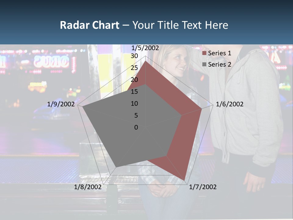A Man And A Woman Standing Next To Each Other PowerPoint Template