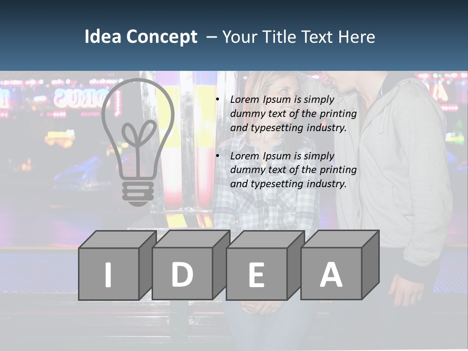 A Man And A Woman Standing Next To Each Other PowerPoint Template
