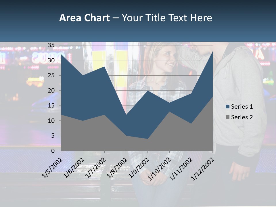 A Man And A Woman Standing Next To Each Other PowerPoint Template