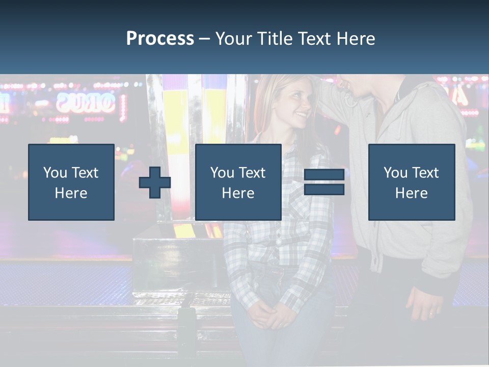 A Man And A Woman Standing Next To Each Other PowerPoint Template