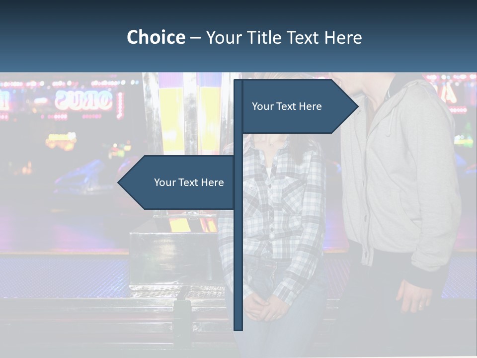 A Man And A Woman Standing Next To Each Other PowerPoint Template