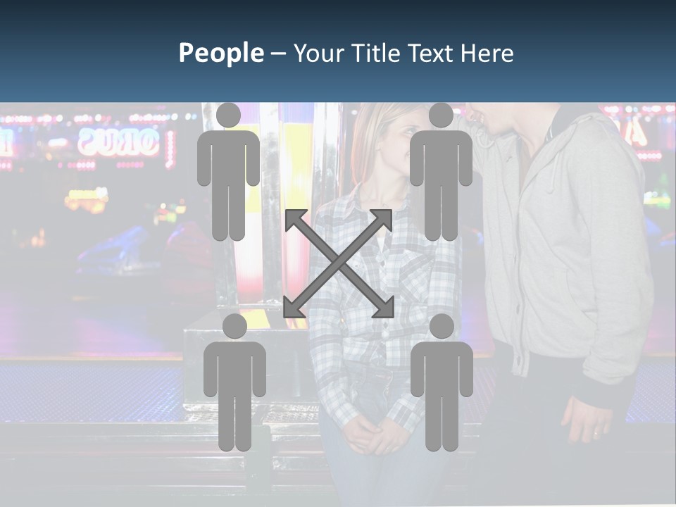 A Man And A Woman Standing Next To Each Other PowerPoint Template