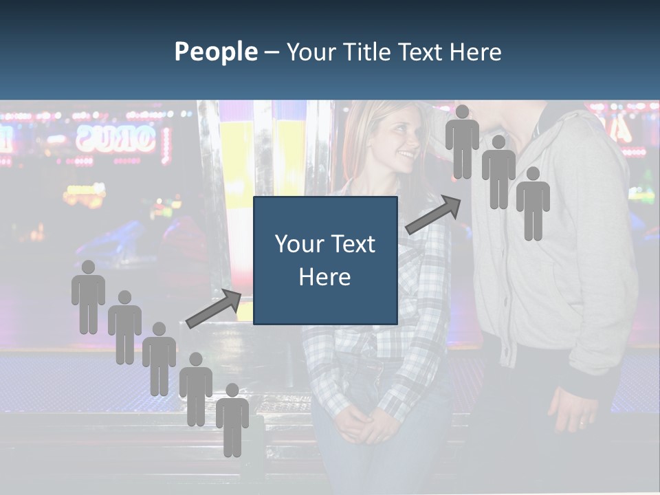 A Man And A Woman Standing Next To Each Other PowerPoint Template