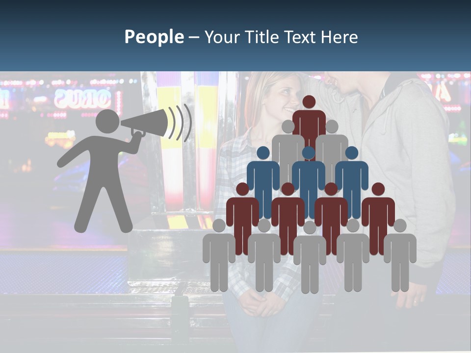 A Man And A Woman Standing Next To Each Other PowerPoint Template