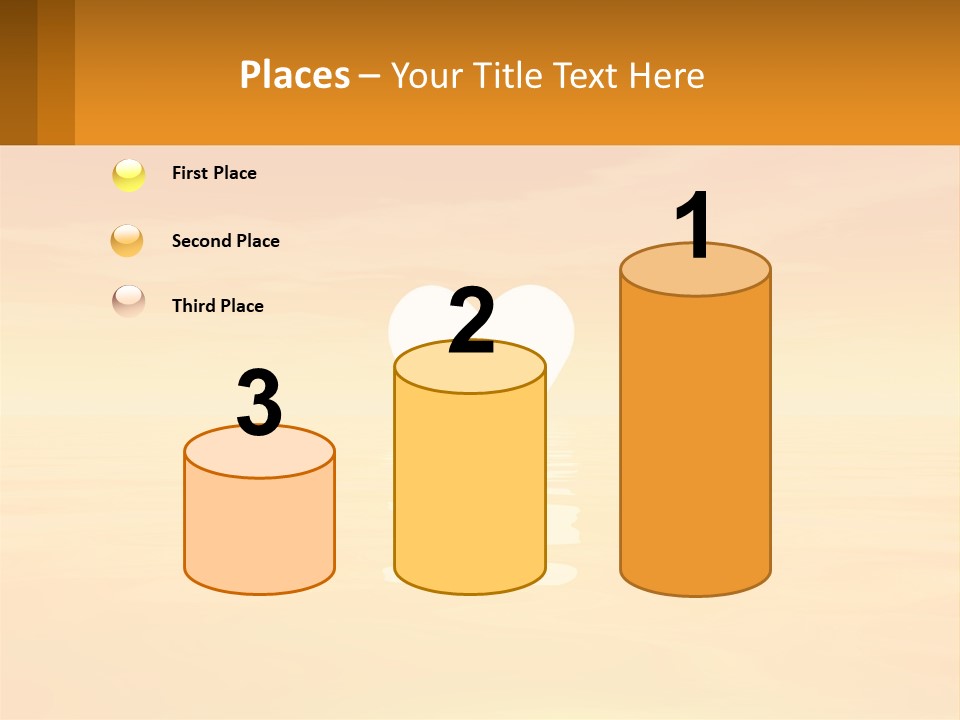 A Powerpoint Presentation With A Heart In The Water PowerPoint Template