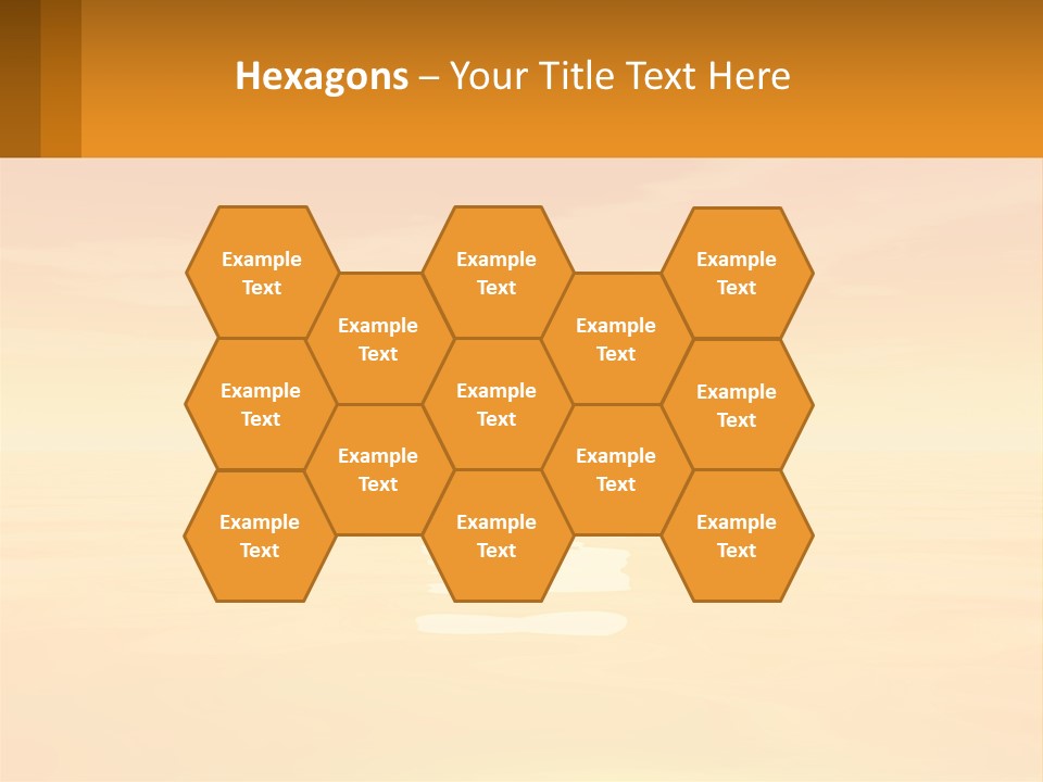 A Powerpoint Presentation With A Heart In The Water PowerPoint Template