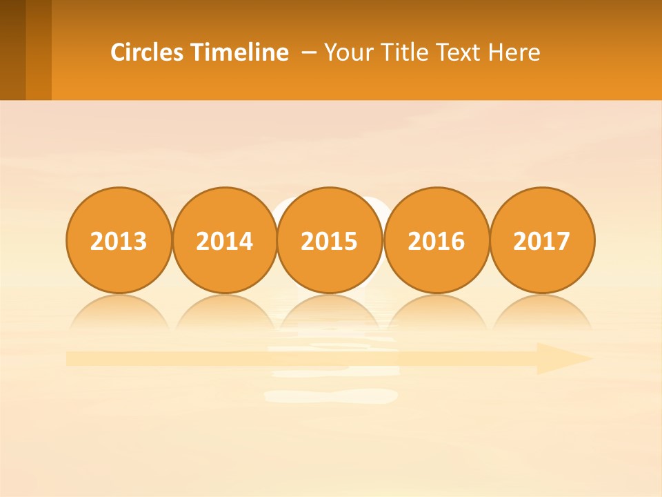 A Powerpoint Presentation With A Heart In The Water PowerPoint Template