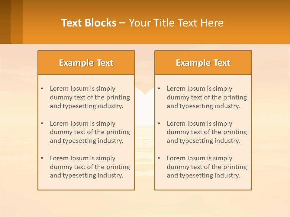 A Powerpoint Presentation With A Heart In The Water PowerPoint Template