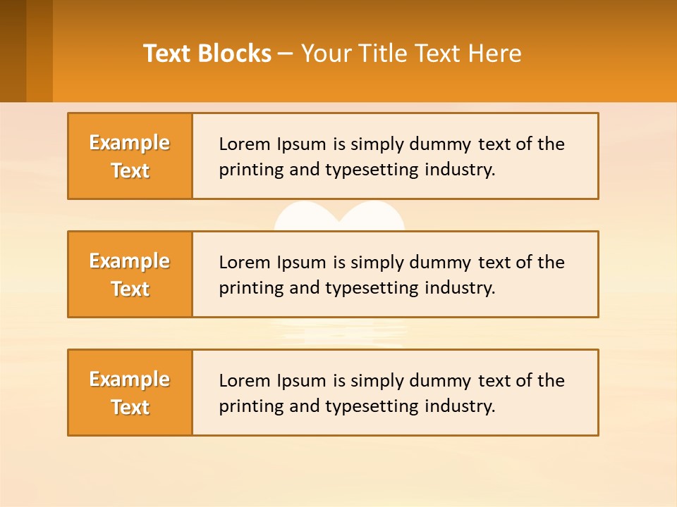 A Powerpoint Presentation With A Heart In The Water PowerPoint Template