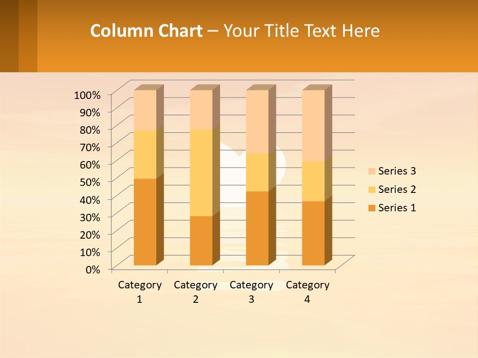 A Powerpoint Presentation With A Heart In The Water PowerPoint Template