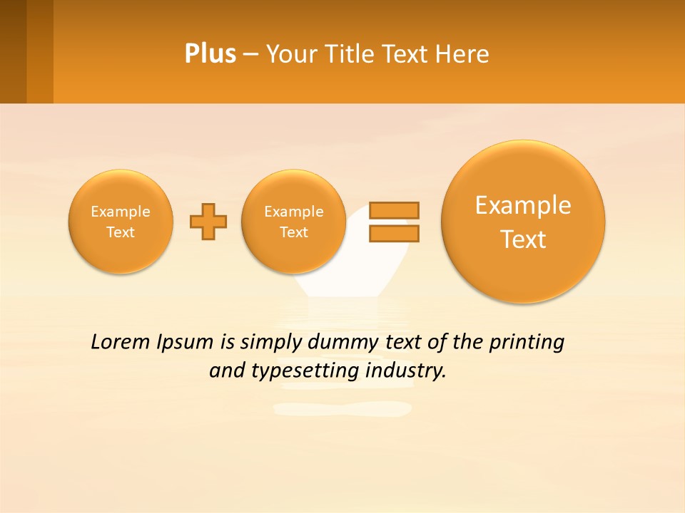 A Powerpoint Presentation With A Heart In The Water PowerPoint Template