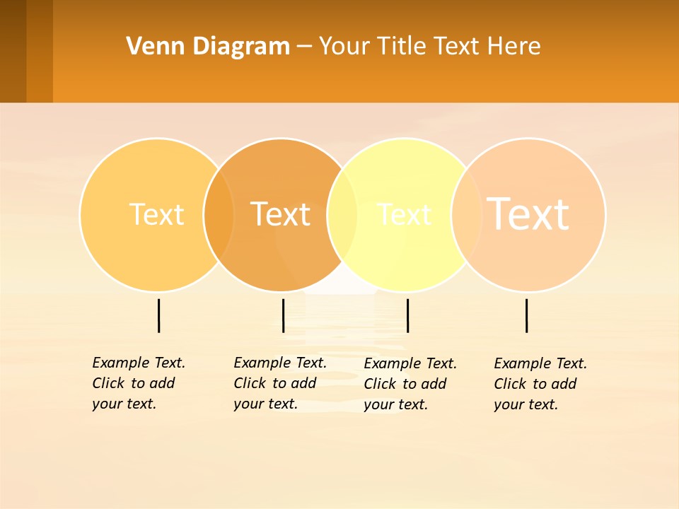 A Powerpoint Presentation With A Heart In The Water PowerPoint Template