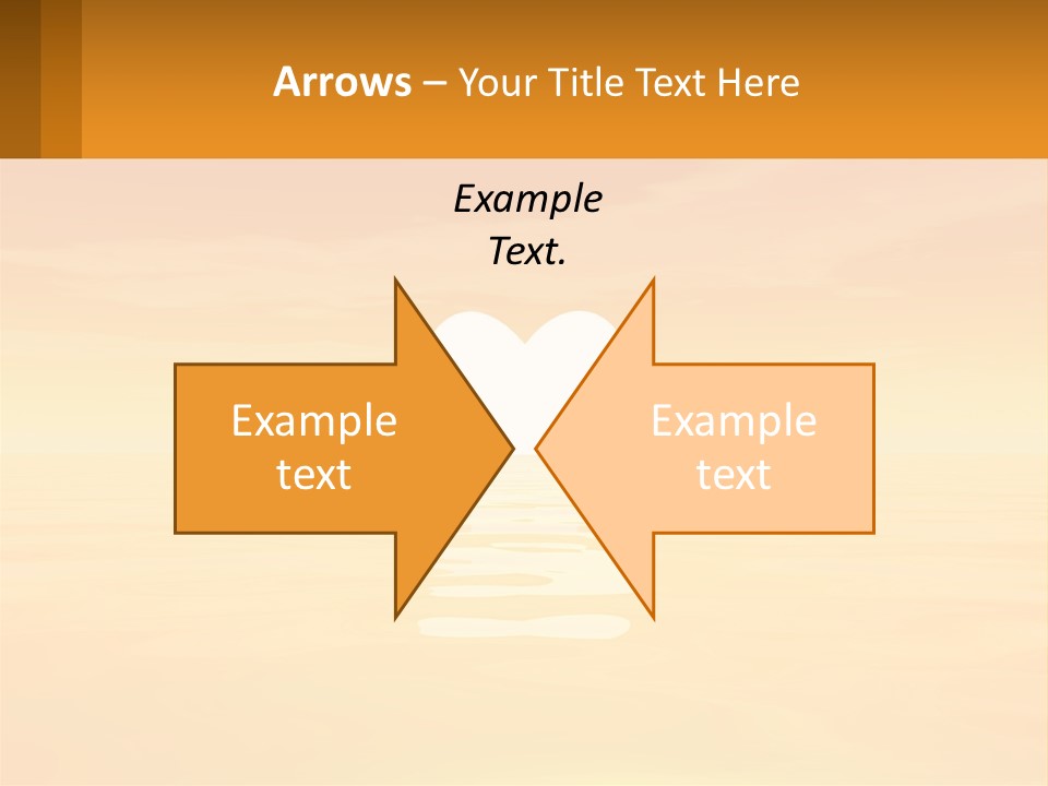 A Powerpoint Presentation With A Heart In The Water PowerPoint Template