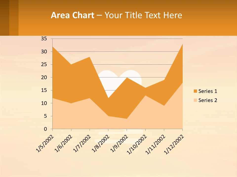A Powerpoint Presentation With A Heart In The Water PowerPoint Template