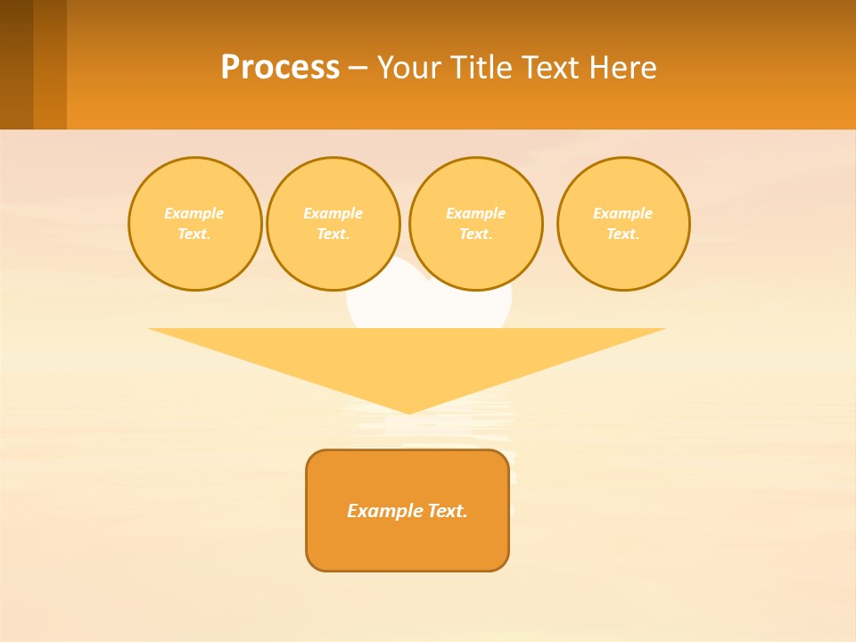 A Powerpoint Presentation With A Heart In The Water PowerPoint Template