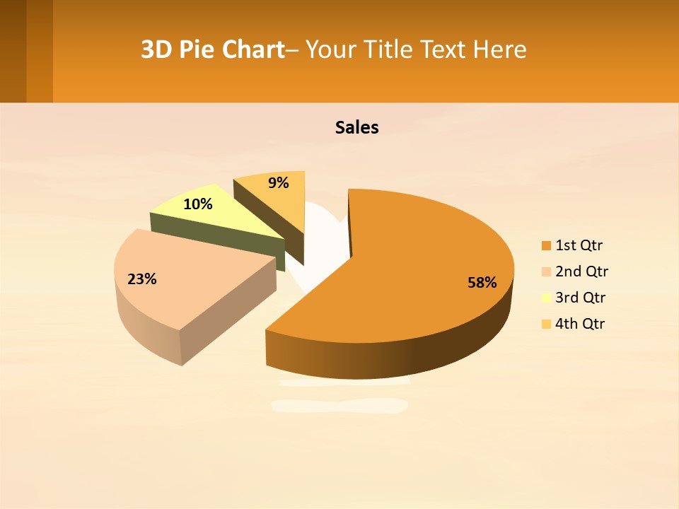 A Powerpoint Presentation With A Heart In The Water PowerPoint Template