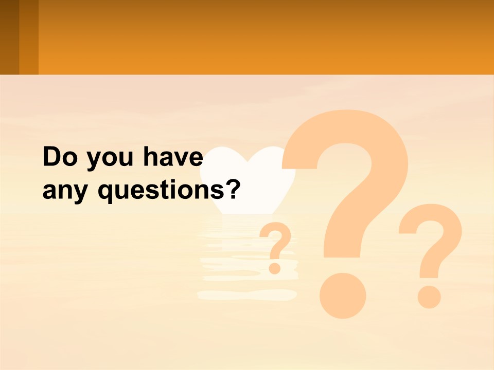 A Powerpoint Presentation With A Heart In The Water PowerPoint Template