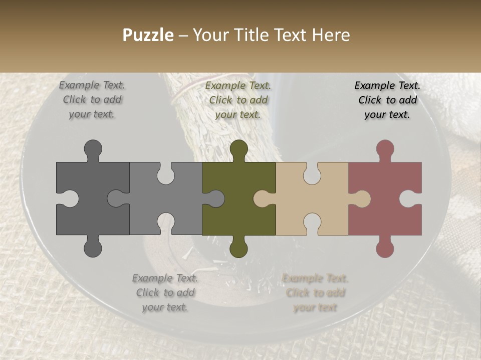 A Black Bowl With A Plant Inside Of It PowerPoint Template