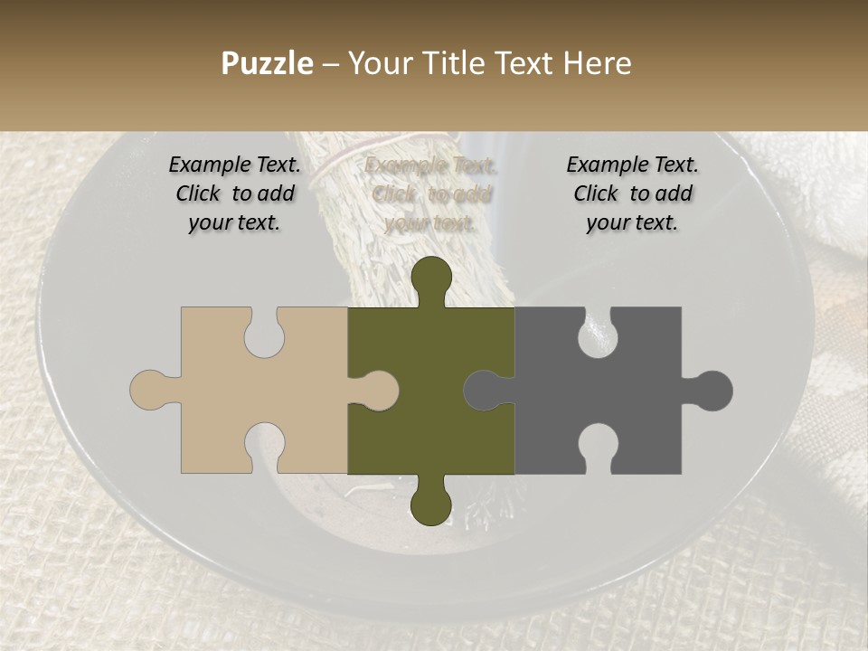 A Black Bowl With A Plant Inside Of It PowerPoint Template