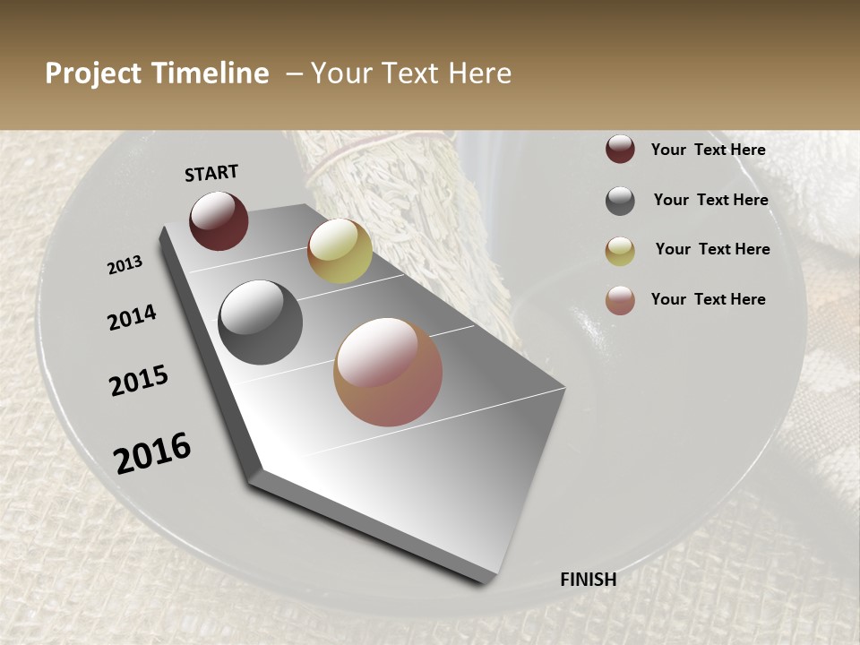A Black Bowl With A Plant Inside Of It PowerPoint Template