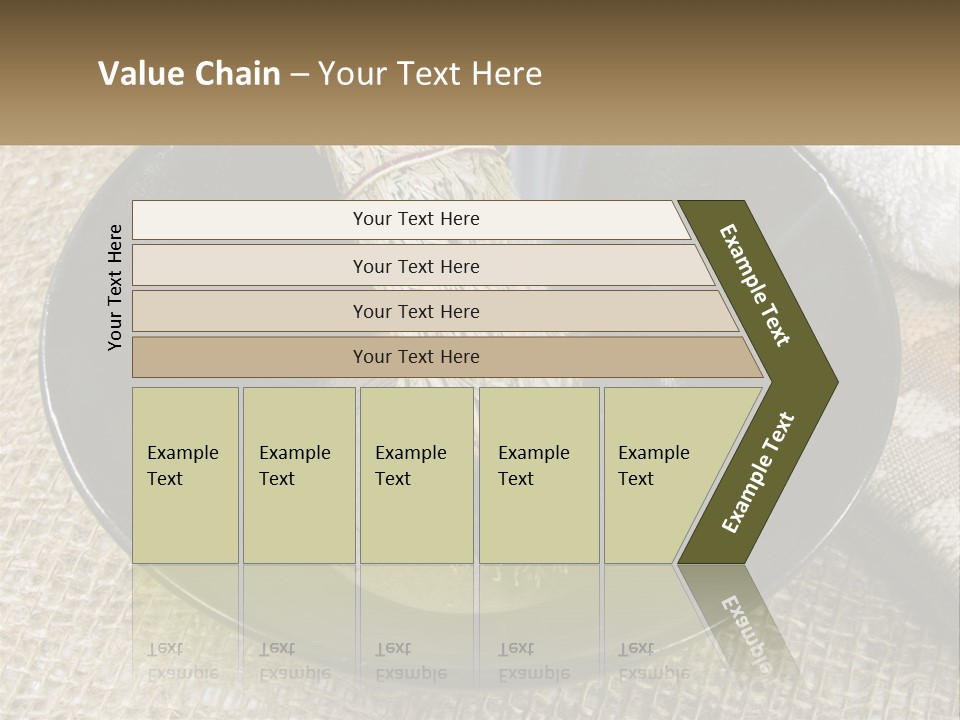 A Black Bowl With A Plant Inside Of It PowerPoint Template