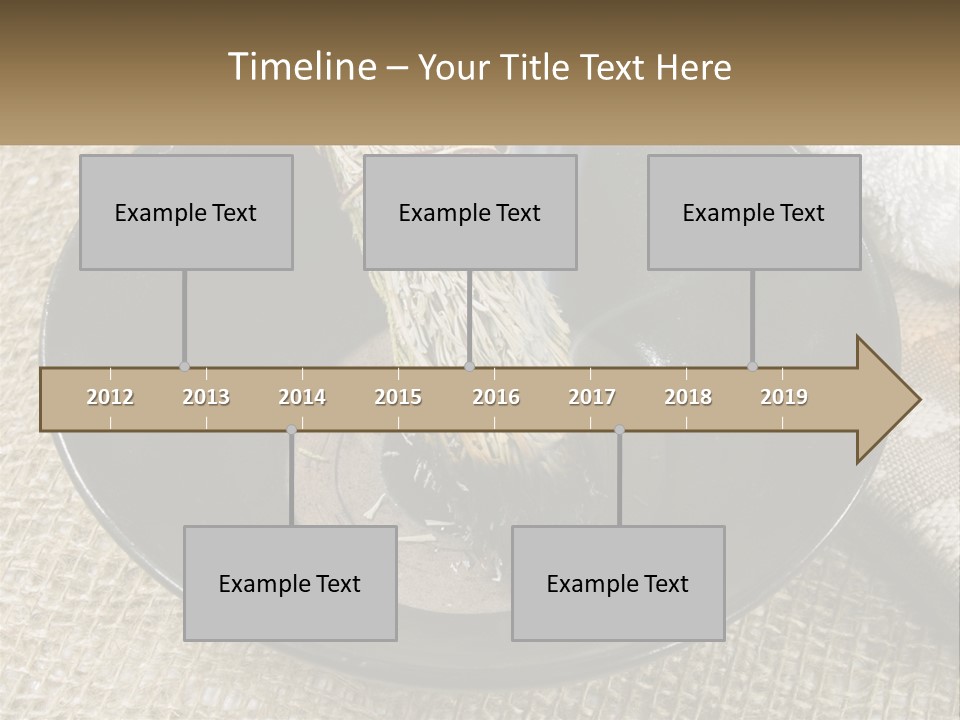 A Black Bowl With A Plant Inside Of It PowerPoint Template