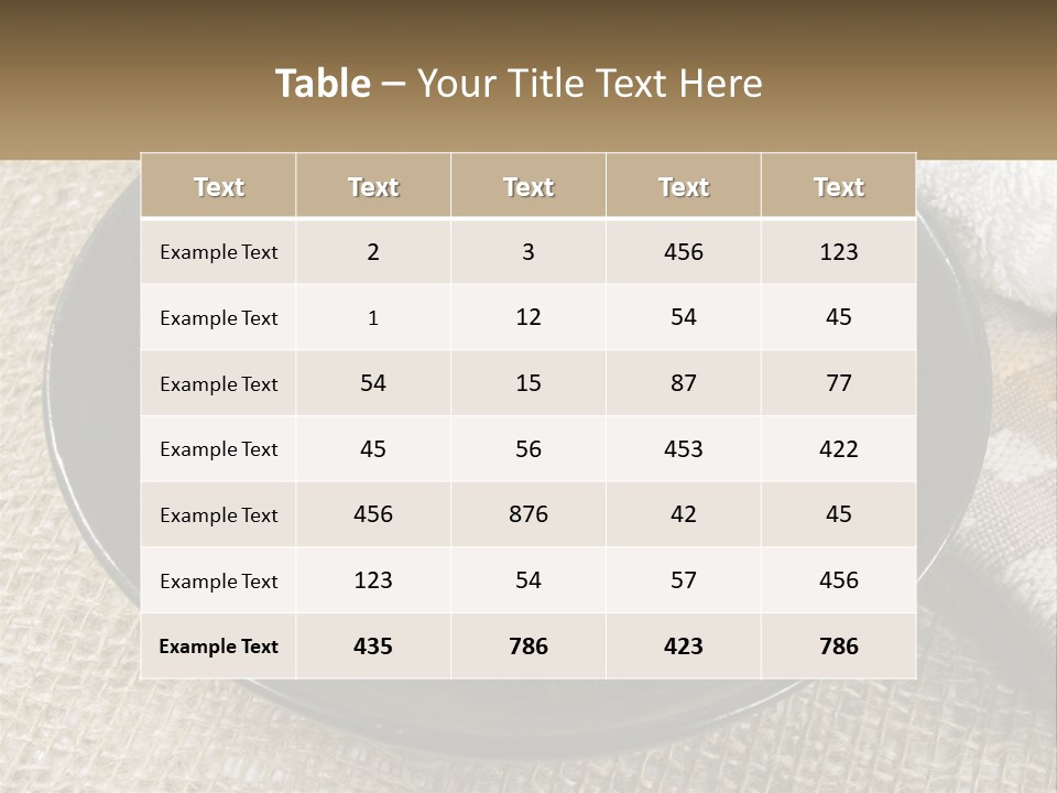 A Black Bowl With A Plant Inside Of It PowerPoint Template