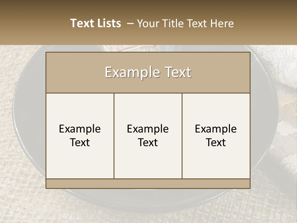 A Black Bowl With A Plant Inside Of It PowerPoint Template