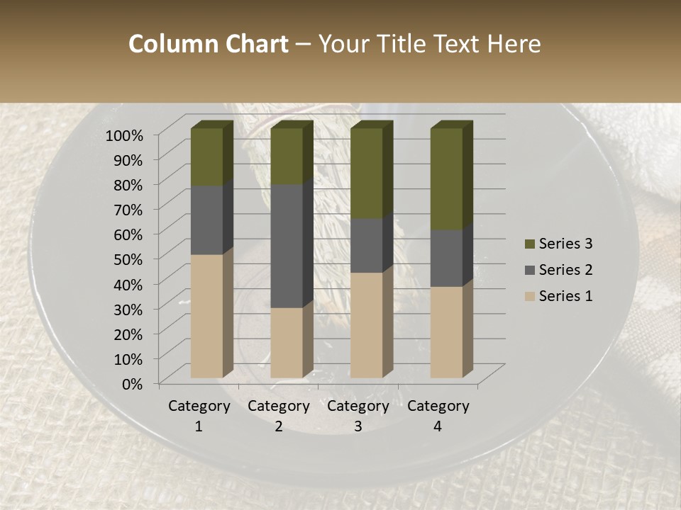 A Black Bowl With A Plant Inside Of It PowerPoint Template