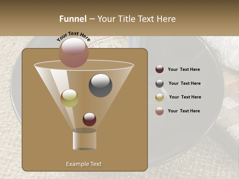 A Black Bowl With A Plant Inside Of It PowerPoint Template