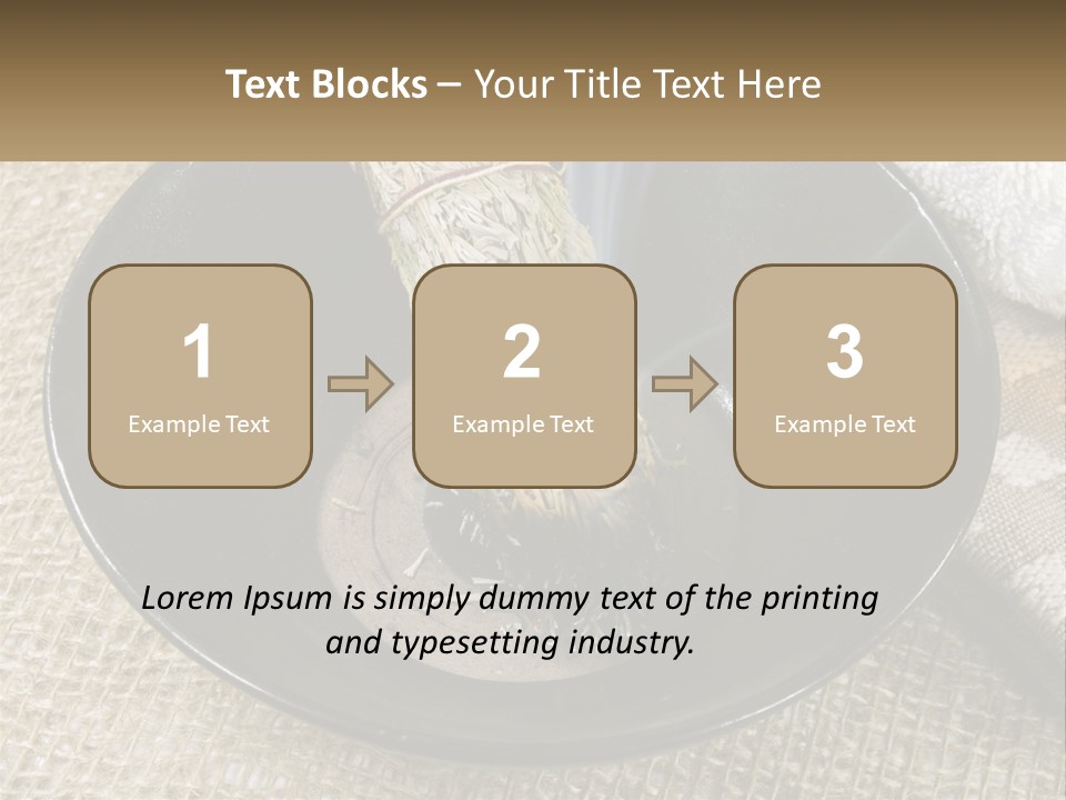 A Black Bowl With A Plant Inside Of It PowerPoint Template