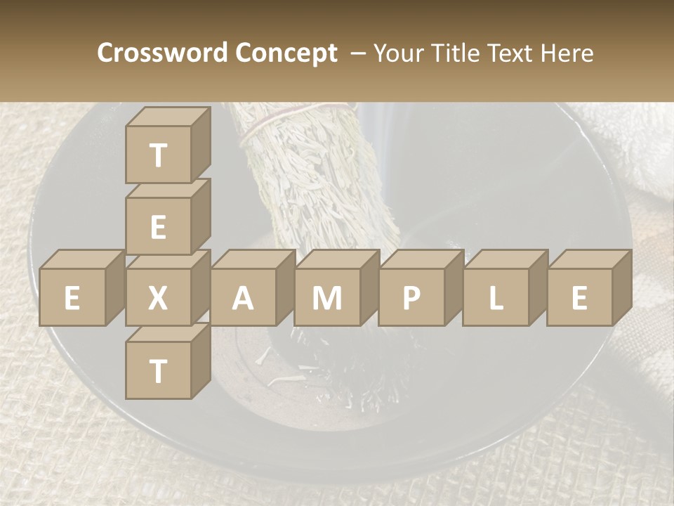 A Black Bowl With A Plant Inside Of It PowerPoint Template